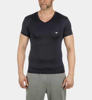 Emporio Armani T-shirt Herr Marin Blå