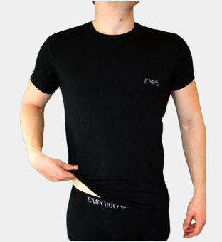 Emporio Armani T-shirt Herr Svart