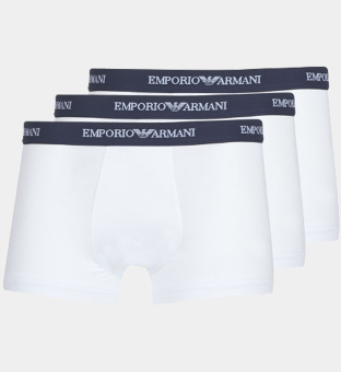 Emporio Armani 3 Packa Boxare Herr Vit