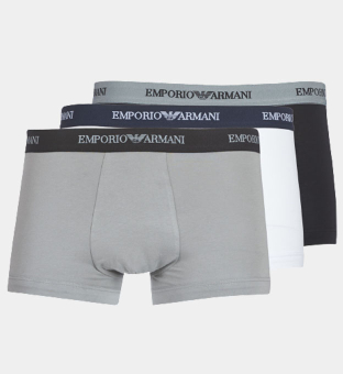 Emporio Armani 3 Packa Boxare Herr Multicolor