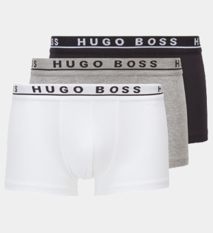 Hugo Boss 3 Packa Trunks Herr Assorted