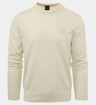 Hugo Boss Crew Neck Tröja Herr Ljus Beige