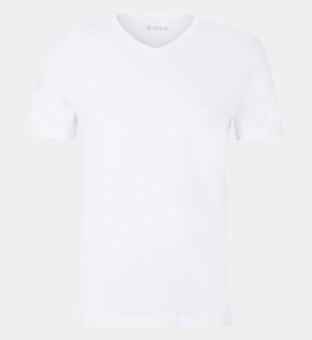 Hugo Boss 3 Packa T-shirts Herr Vit