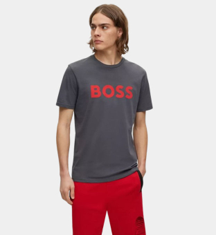 Hugo Boss T-shirt Herr Mörk Grå