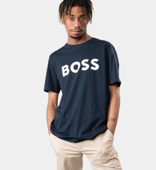 Hugo Boss T-shirt Herr Mörk Blå