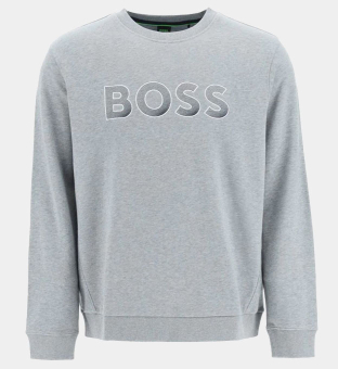 Hugo Boss Classic Crewneck Tröja Herr Ljus Pastel Grå