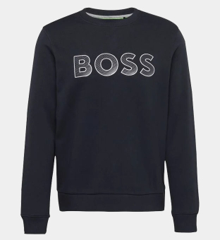 Hugo Boss Classic Crewneck Tröja Herr Mörk Blå