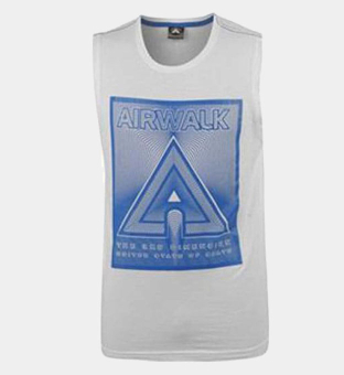 Airwalk Sleeveless T-shirt Herr Vit