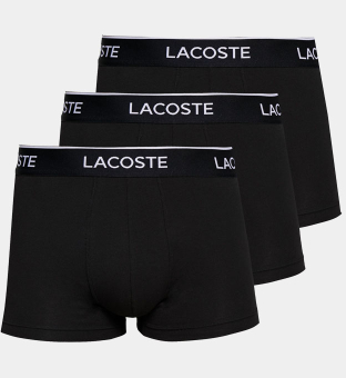 Lacoste 3 Packa Boxare Herr Svart