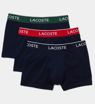 Lacoste 3 Packa Boxare Herr Svart