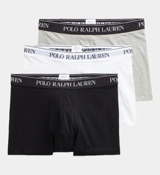 Ralph Lauren 3 Packa Boxare Herr Vit-Svart