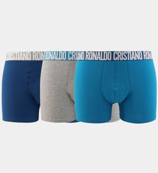 CR7 Cristiano Ronaldo 3 Packa Boxer Herr Blå