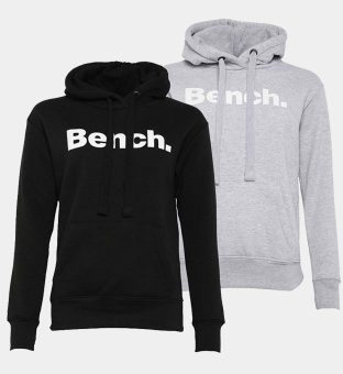 Bench 2 Packa Hoodies Damer Svart  Grå