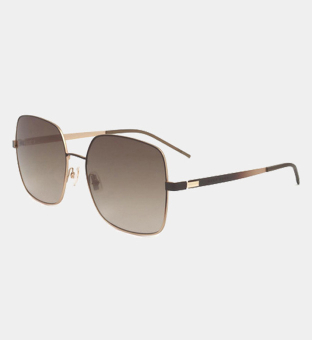 Hugo Boss Solglasögon Damer Matte Brun Gold