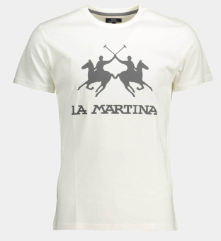 LA Martina T-shirt Herr Vit