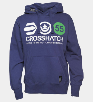 Crosshatch Ashland Hoody Herr Blå