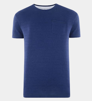 Dstruct Fine Stripe T-shirt Herr Indigo