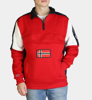 Geographical Norway Tröja Herr Röd