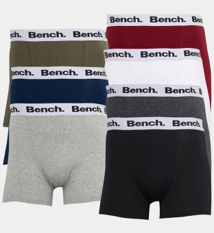 Bench 7 Packa Boxare Herr Svart  Grå Marl  Marin  Burgundy  Vit  Khaki  Charcoal