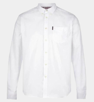 Ben Sherman Skjorta Herr Vit