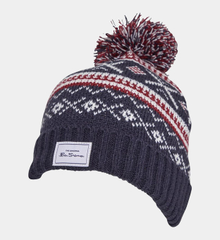 Ben Sherman Beanie Herr Marin Vit Wine