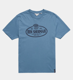 Ben Sherman T-shirt Herr Blå