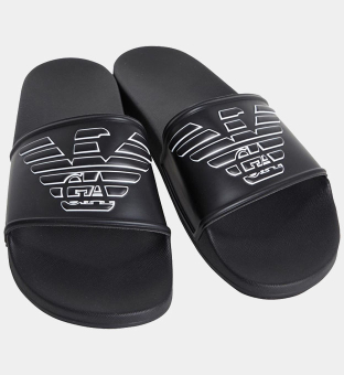 Emporio Armani Slides Herr Svart