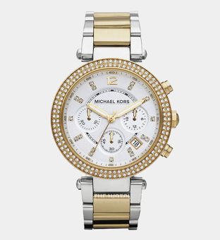 Michael Kors Klocka Damer Vit Gold