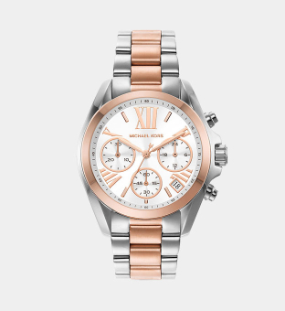 Michael Kors Klocka Damer Rose Gold Silver