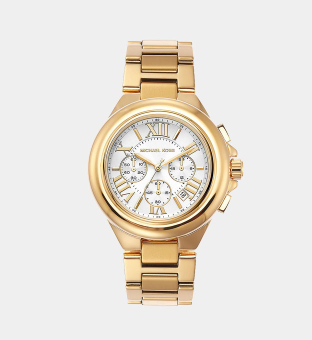 Michael Kors Klocka Damer Vit Gul Gold