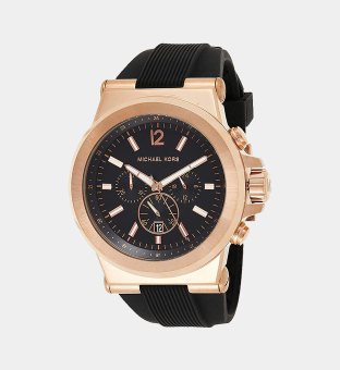 Michael Kors Klocka Herr Rose Gold Svart