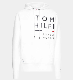 Tommy Hilfiger Hoody Herr Vit