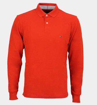 Tommy Hilfiger Pikétröja Herr Ljus Orange