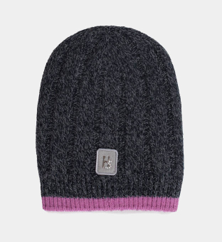 Harmont & Blaine Beanie Damer Mörk Blue Grå Rosa