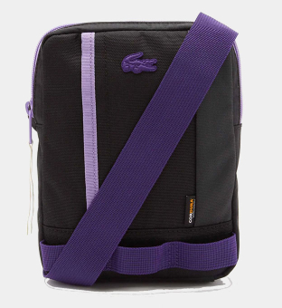 Lacoste Camera Påsa Unisex Violett Svart