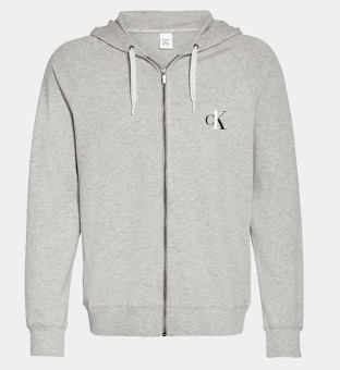 Calvin Klein Full Zip Hoody Herr Grå