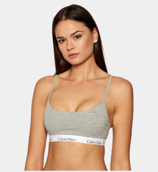 Calvin Klein 2 Packa Bralette Damer Grå