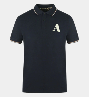 Aquascutum Pikétröja Herr Blå