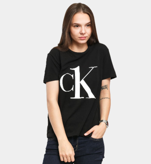 Calvin Klein T-shirt Damer Svart