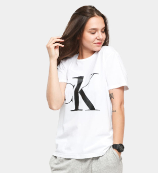 Calvin Klein T-shirt Damer Svart