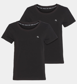 Calvin Klein 2 Packa T-shirts Damer Svart