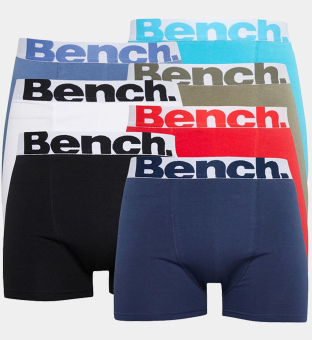 Bench 7 Packa Boxare Herr Svart  Ljus Teal  Marin  Röd  Vit  Ljus Khaki  Blå