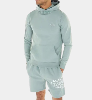 Avant Garde Hoody Herr Mint Grön