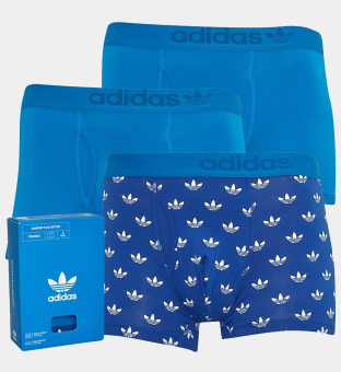 adidas Originals 3 Packa Boxare Herr Blå Blå _Print