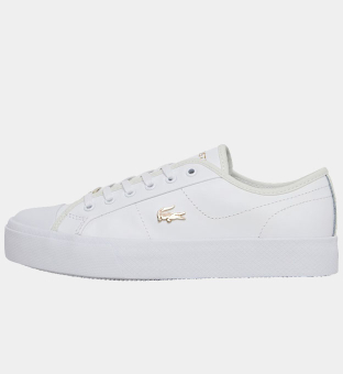 Lacoste Trainers Damer Vit  Gold