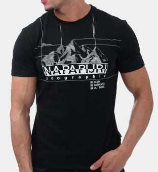 Napapijri T-shirt Herr Svart