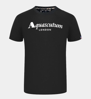 Aquascutum T-shirt Herr Svart