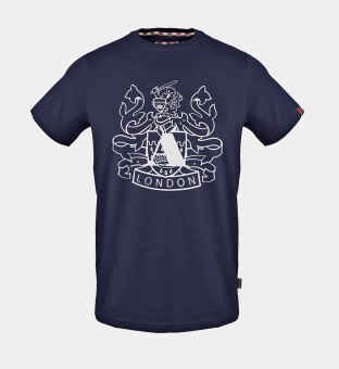 Aquascutum T-shirt Herr Blå