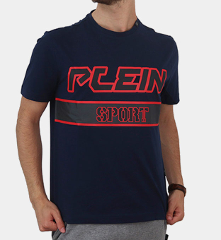 Plein Sport T-shirt Herr Blå