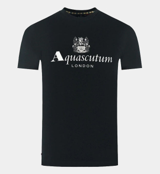 Aquascutum T-shirt Herr Svart